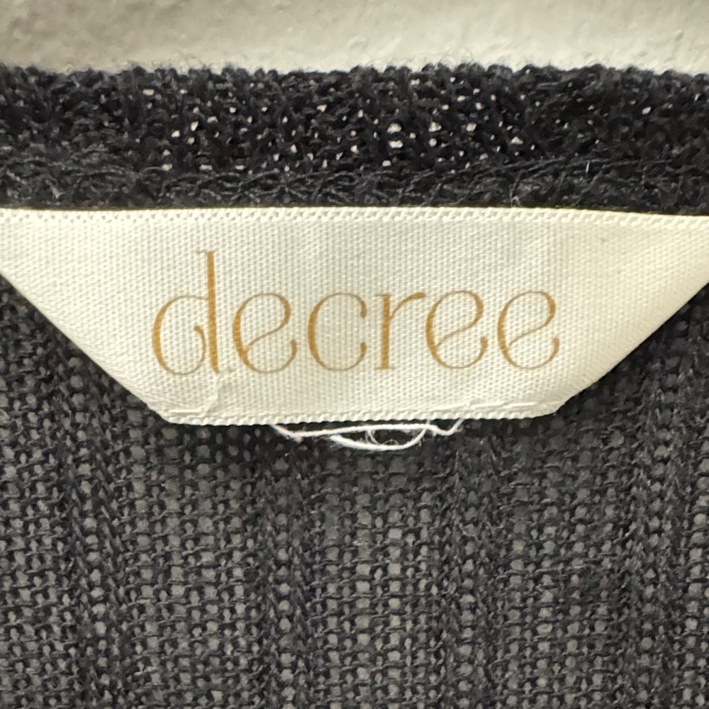 Decree black Ribbed Cardigan - Picture 2 of 4
